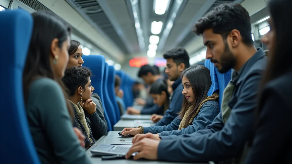The image shows a person easily booking Bangladesh Railway train tickets online via a simplified interface.